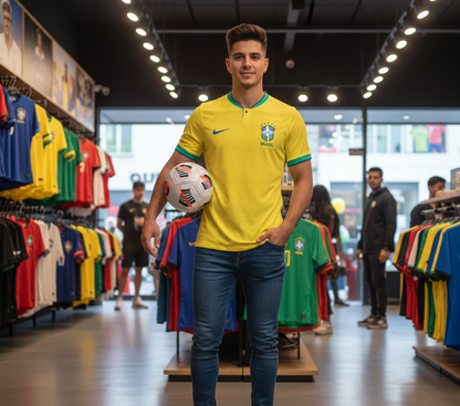 Camisa Verde e Amarela Seleção Brasileira